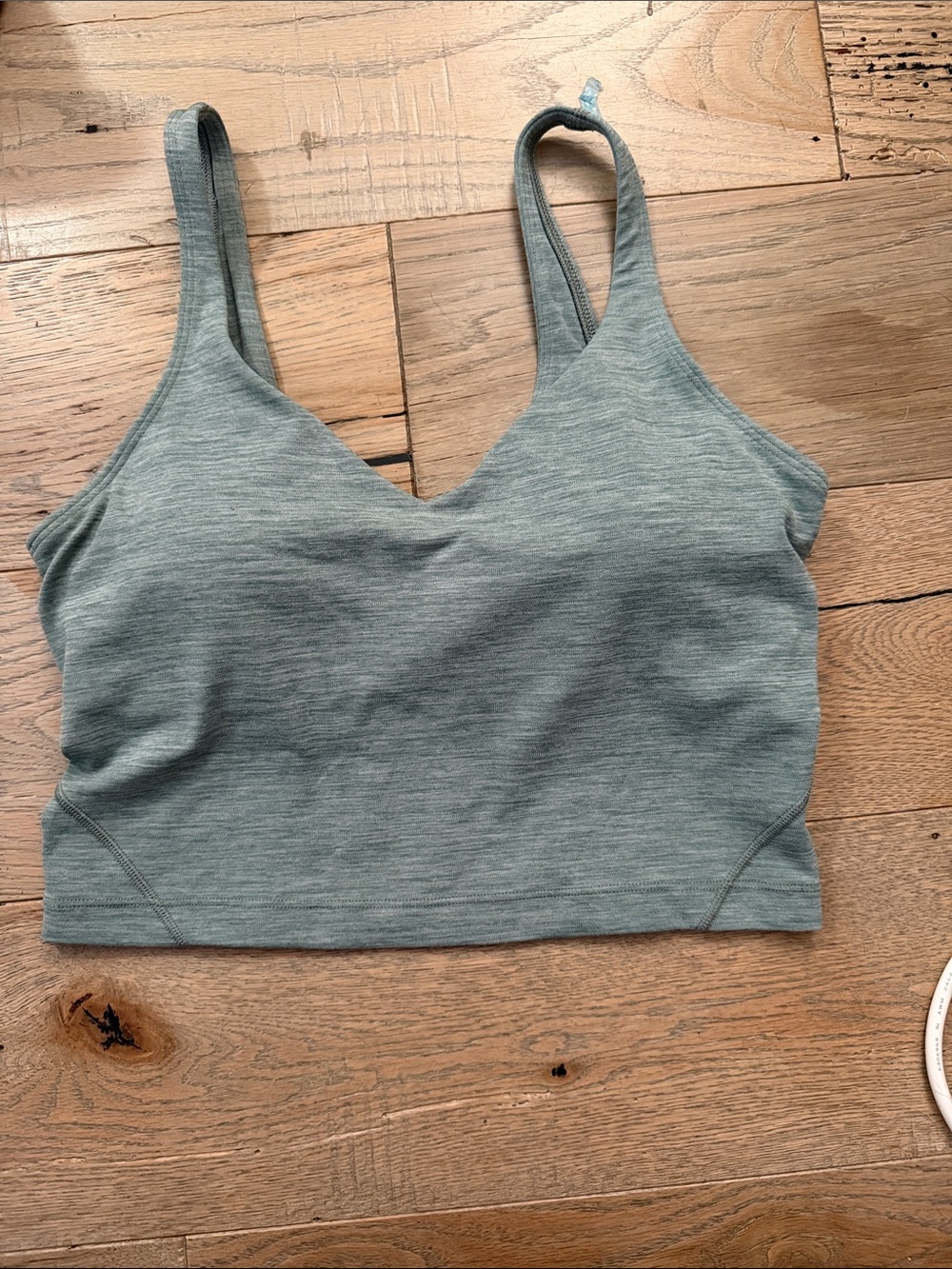 Heathered Sage Green Bralette Top